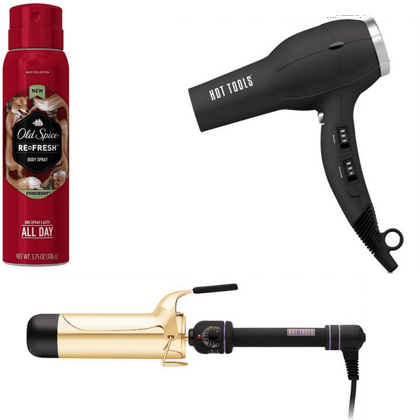 Hot Tools 1875 Watt Ionic Hair Dryer with 2"" Hair Curling Iron Combo