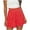Red, variant on Summer Skirt Saving! Jerdar Women's Floral High Waist Mini Skirt Chiffon Zipper A-Line Short Skirt Yellow XL