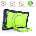 thumbnail image 3 of TECH CIRCLE Samsung Galaxy Tab A7 Lite Case 2021 with Soft HD Screen Protector, Shockproof Rugged Cover 360 Rotating Ring Stand Shoulder Strap Handle Case for Galaxy Tab A7 Lite 8.7 inch, Navy/Green, 3 of 8