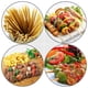 thumbnail image 5 of 100 palitos de madera para brochetas: palillos desechables para cócteles, palillos de frutas, utensilios para barbacoa, brochetas, sándwiches de frutas y malvaviscos., 5 of 7