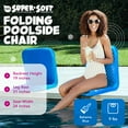thumbnail image 2 of TRC Recreation Super Soft 19 Inch Foam Folding Lake Poolside Chair, Bahama Blue, 2 of 12