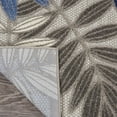 thumbnail image 3 of Nourison Aloha Indoor/Outdoor Grey/Blue 5'3" x 7'5" Area Rug, (5x7), 3 of 14