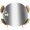 Gray, variant on Elastic Fitted Round Tablecloth, White Brown Waterproof Stretch Table Cover for 45"-54" Tables, Modern Gradient Vertical Stripes Geometric Washable Outdoor Tablecloths for Patio, Picnic, Camping