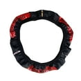 thumbnail image 1 of Faux Leather Steering Wheel Cover - Non-Slip Breathable Design - Grooved Grip for Driving Comfort - Fits 37-38cm Wheels - Easy Elastic Ring Installation, 1 of 5