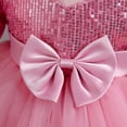 thumbnail image 4 of Hansber Toddler Girls Sequin Tutu Princess Dress Kids Wedding Party Tiered Frilly Tulle Pageant Dress Pink 110, 4 of 6