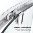thumbnail image 6 of Ove Decors Breeze 34 in x 34 in x 77 in H Curved Corner Shower with Clear Glass & Shower Base and Chrome Hardware, 6 of 15