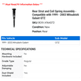 thumbnail image 2 of Rear Strut and Coil Spring Assembly - Compatible with 1999 - 2003 Mitsubishi Galant GTZ 2000 2001 2002, 2 of 2