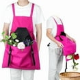 thumbnail image 5 of Cross Back Gardening Apron With Deep Kangaroo Release Pockets,Gardening Apron with Pockets for Women & Men, 5 of 8