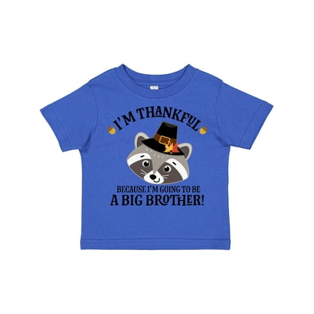 

Inktastic Thanksgiving Brother Announcement Thankful Gift Toddler Boy Girl T-Shirt