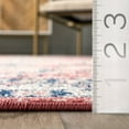 thumbnail image 2 of nuLOOM Juliette Vintage Diamond Medallion Area Rug, 2' 8" x 8', Rust, 2 of 9