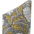 thumbnail image 3 of Fabdivine Hand Block Print Pure Linen Throw Pillow Covers, 20X20, Throw Pillowcase Cushion Cover with Zipper for Sofa, Couch, Home Décor, Outdoor, Farmhouse, Living Room, Meraki, 3 of 6