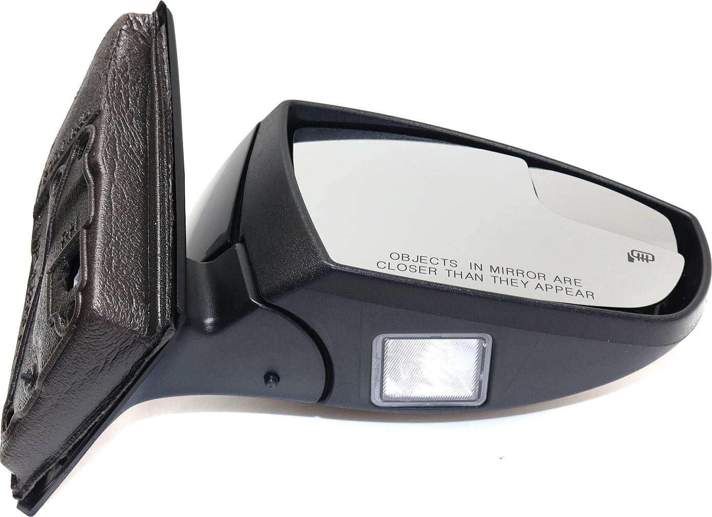 Mirror Compatible With 2012-2014 Ford Focus Right Passenger Side Heated w/ Blind Spot Detection in Glass In-housing Signal Light Paintable Kool-Vue