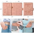 thumbnail image 2 of Passport Holder for Travel Essentials, Passport Wallet Cover Case for Travel Must Haves Accessories,Passport Book Holders for Women and Men(light pink), 2 of 5