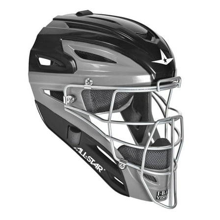 All Star Mvp2500 Two Tone Catchers Helmet Black/Grey