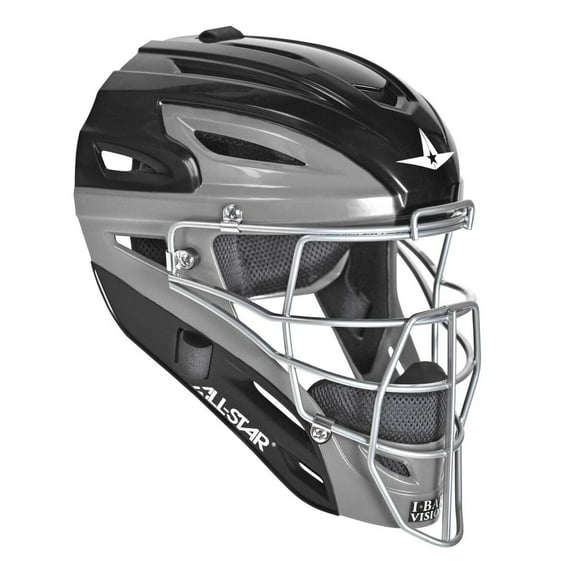 All Star Mvp2500 Two Tone Catchers Helmet Black/Grey