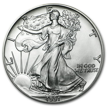 1998 1 oz American Silver Eagle Coin BU - Walmart.com