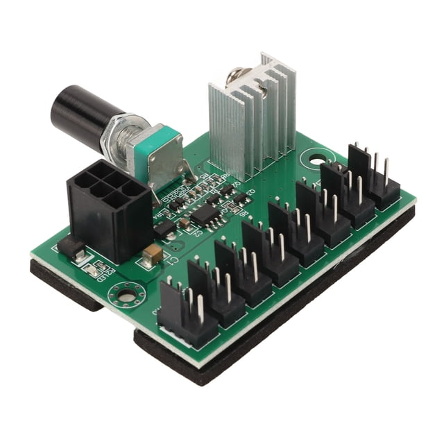 Computer Fan Controller Hub, NKFV8 1 0 To Full Speed Fan Splitter Controller Hub 6pin Interface For Home