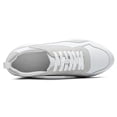 thumbnail image 3 of CMR CHAMARIPA Men's Shoes With Higher Heels - Height Increasing Casual Shoes White Leather Shoes 2.76 Inches / 7 CM, 3 of 9