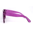 thumbnail image 3 of Gafas de sol SA106 extragrandes con montura gruesa y cuernos moradas para mujer, 3 of 9