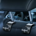 thumbnail image 5 of Kraoden Metal Car Hooks, Durable Aluminum Alloy Storage Hooks for Car Seats and Rear Interior Accessories, Versatile Organizers for Bags and Clothes, Pack of 2, 5 of 6