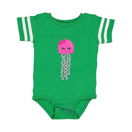 

Inktastic Cute Jellyfish Little Jellyfish Pink Jellyfish Gift Baby Girl Bodysuit