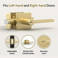 thumbnail image 3 of Mega Handles | Prime Entry Door Lever | Satin Brass, 3 of 4