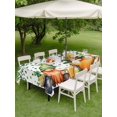 thumbnail image 3 of Outdoor Tablecloth with Umbrella Hole and Zipper, St. Patrick's Day Rectangle Table Cloth 60x120 Inch Waterproof Tablecloth, Lucky Shamrocks Harp Beer Spring Plants Picnic Table Cover for Patio, 3 of 7