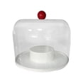 thumbnail image 4 of Vitrina transparente para figuras, a prueba de polvo, moderna, portátil, organizador de centro de mesa giratorio para figuras en miniatura y muñecas. 1 nivel, 4 of 8