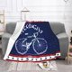 thumbnail image 3 of Manta de franela de 203 x 152 cm con diseño de ciclistas, ideal como regalo para hombres y mujeres, ideal para decorar el hogar, sofá cama y sala de estar., 3 of 8