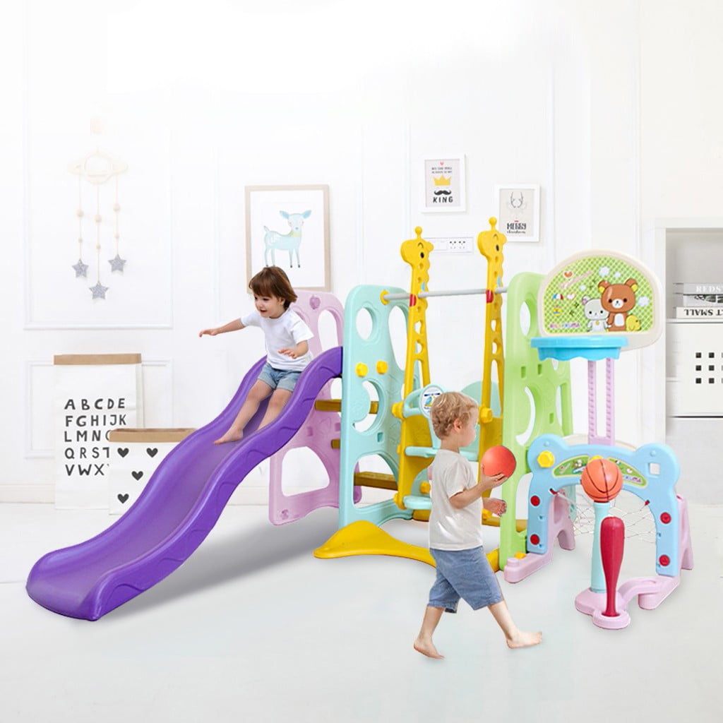 baby swing and slide set