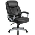thumbnail image 3 of EMMA + OLIVER Indoor High Back 360 Degree Swivel and Lumbar Support Office Desk Chair, Black LeatherSoft, 3 of 14