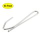 thumbnail image 1 of Ganchos para cortinas Uxcell de 2.7" con recubrimiento de zinc en tono plateado, paquete de 90, 1 of 5
