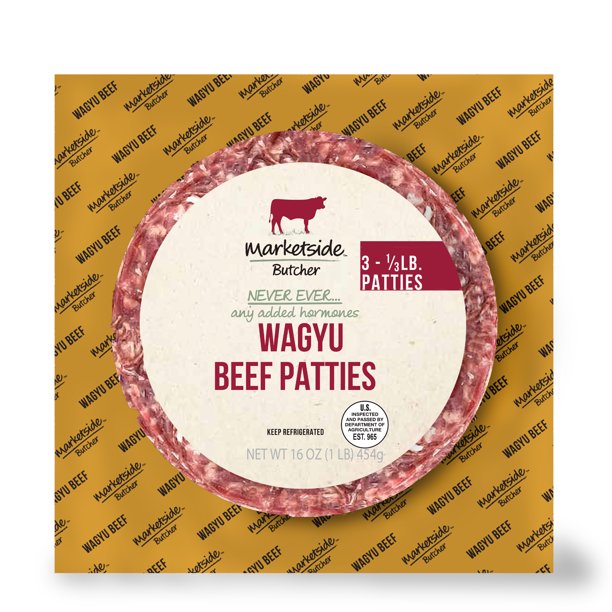 Marketside Butcher Wagyu Beef Burgers, 1 lb