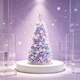 thumbnail image 3 of DIY Beaded Christmas Tree Kit, Sparkling Holiday Craft Set with Pearls, Crystals & Beads, Handmade Christmas Decoration for Adults, Purple, 3 of 6