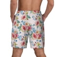 thumbnail image 4 of Goofa Rose Flowers Printed Men's Swim Trunks Board Shorts Quick Dry Mens Swimming Trunks with Compression Liner,Breathable Fit Hawaii Beach Shorts-, 4 of 9
