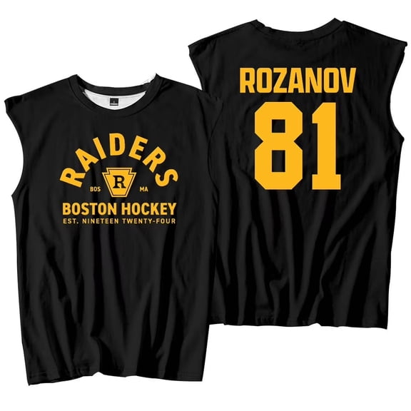 Heated Rivalry Merch Rozanov 81 Print Tank Top – Unisex O-Neck Sleeveless T-Shirt Casual Streetwear Sports Vest for TV Series Fans
