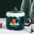 thumbnail image 5 of Taza de café navideña de cerámica, linda taza de café navideña, regalo de Navidad para mujeres, hombres, niños, oficina y personal, 5 of 5