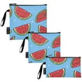 thumbnail image 2 of Dailycode Reusable Ziploc Bags Leakproof Sandwich Snack Freezer Bags Cartoon Watermelon Slice 3 pack, 2 of 7