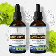 Secrets Of The Tribe Lady's Mantle Tincture Dietary Supplement, Natural Herbal Extract for Hormonal Balance Support, Lady's Mantle (Alchemilla vulgaris) Dried Herb, Alcohol-Free Extract, Drops 2x4 oz