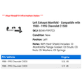 thumbnail image 2 of Left Exhaust Manifold - Compatible with 1988 - 1995 Chevy C1500 1989 1990 1991 1992 1993 1994, 2 of 2