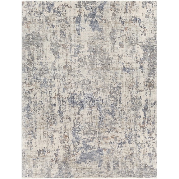 BoutiqueRugs Broxbourne Contemporary Area Rug - Navy, Denim, Pale Blue - 2' x 3'3"