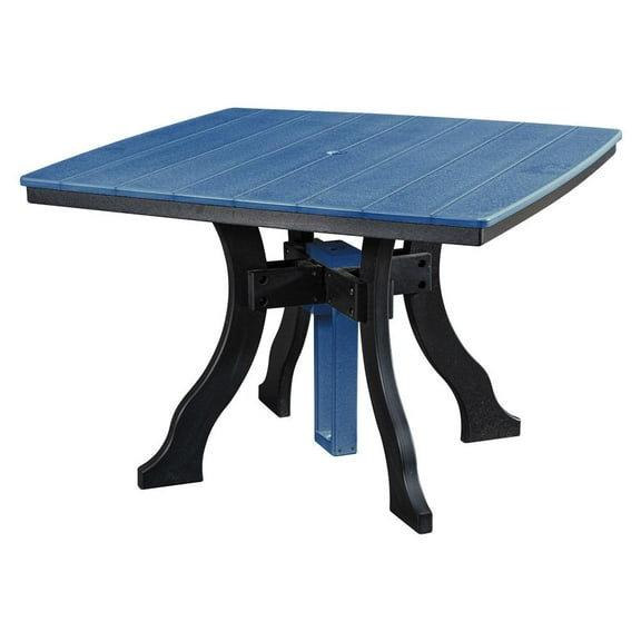 Dining Height Square Table in Blue/Black