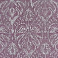thumbnail image 3 of 3.75' x 5.4' Purple and Ivory Floral Rectangular Outdoor Area Throw Rug, 3 of 4