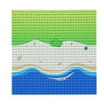 thumbnail image 2 of bedienty Plastic Building Bricks Baseplate Base Plate Board Platform Miniature Replacement Parts Presents Party Favors Accessories Seashore Type 1 1Set, 2 of 6