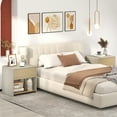 thumbnail image 2 of Gymax Modern Style Nightstand 2-Tier Sofa Side Bedside Table w/ Drawer & Open Shelf, 2 of 10