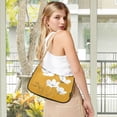 thumbnail image 5 of FORMRS Womens Shoulder Bag with Chain Strap Clutch Purse Cute Tote Handbag, White Flowers, 5 of 7