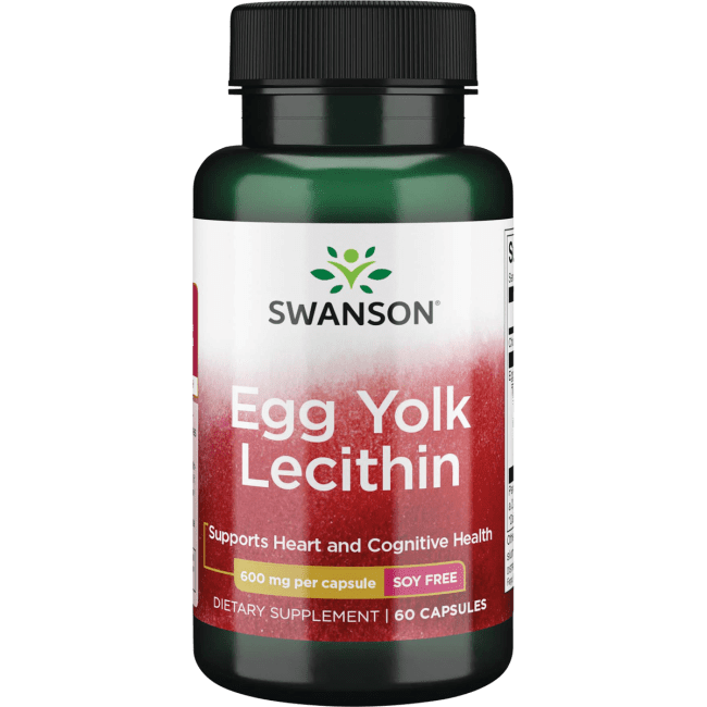 Swanson egg yolk lecithin 60 Capsules.