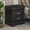 Black, variant on Solid Rubberwood Nightstand Set of 2, No Assembly Required End Tables with 2 Drawers & Metal Handles, Vintage Accent Tables for Bedroom, Living Room, Cherry