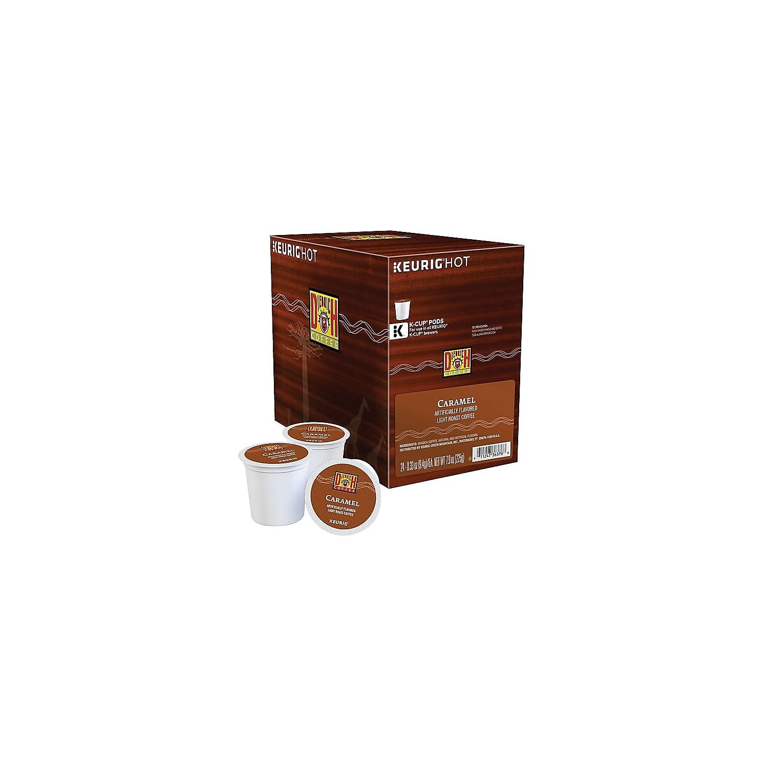 Diedrich Coffee Light Roast Coffee Single Serve K Cup Caramel 0.31 Oz Carton Of 24 Walmart