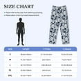 thumbnail image 4 of Vsdgher Hawaiian Style Print Mens Pajama Pants Sleep & Lounge Pants, PJ Bottoms With elastic waistb and Pockets, 4 of 5